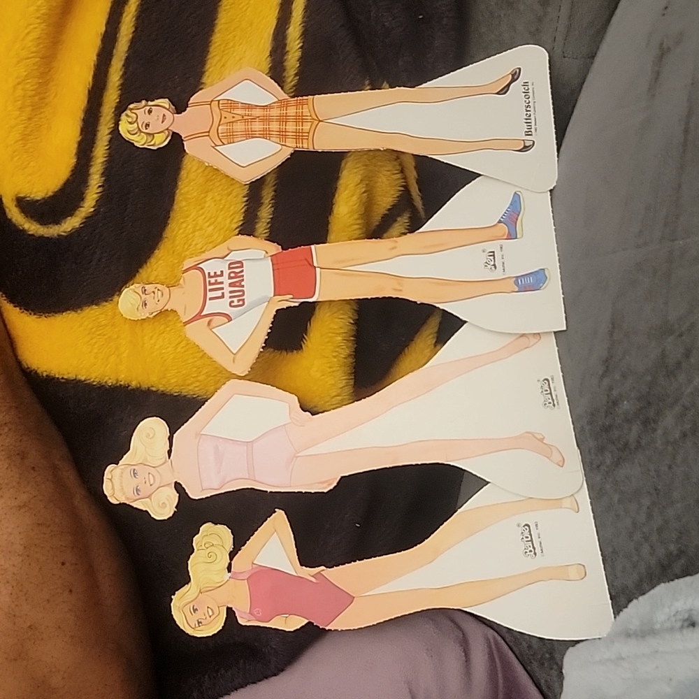 4 paper barbies 1983
